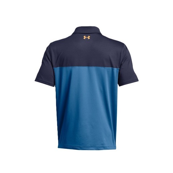 Under Armour T2G Color Block Herren Poloshirt, dunkelblau/orange