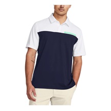 Under Armour T2G Color Block Herren Poloshirt, blau/weiss