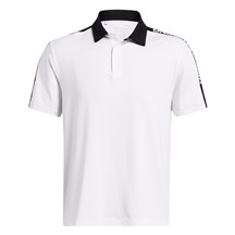 Under Armour Playoff 3.0 Striker Herren Poloshirt, weiss/schwarz