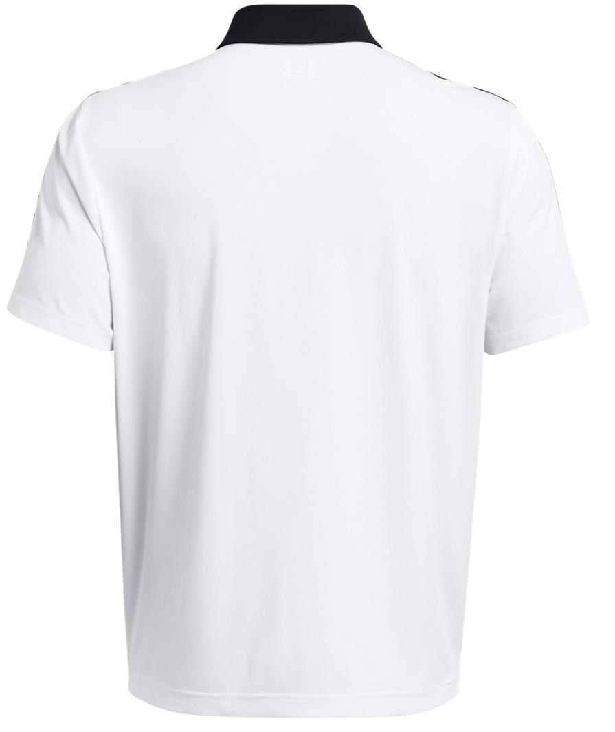 Under Armour Playoff 3.0 Striker Herren Poloshirt, weiss/schwarz