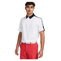 Under Armour Playoff 3.0 Striker Herren Poloshirt, weiss/schwarz