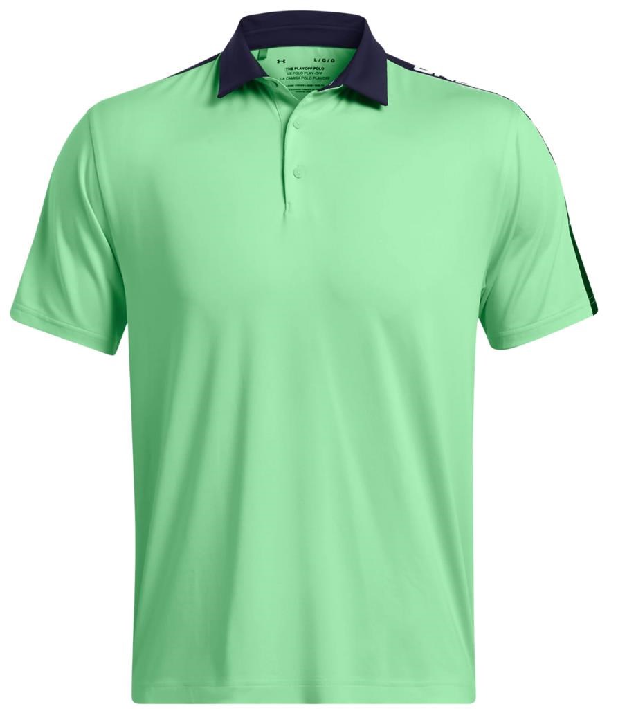 Under Armour Playoff 3.0 Striker Herren Poloshirt, grün/dunkelblau