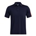 Under Armour Playoff 3.0 Striker Herren Poloshirt, dunkelblau/rot