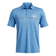 Under Armour Playoff 3.0 Printed Herren Poloshirt, photon blue/nova orange/midnight navy