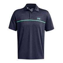 Under Armour Playoff 3.0 Stripe Herren Poloshirt, midnight navy/vapor green