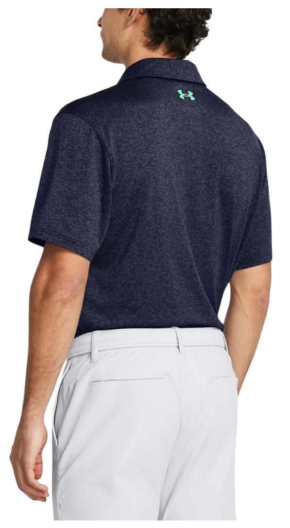 Under Armour Playoff 3.0 Stripe Herren Poloshirt, midnight navy/vapor green