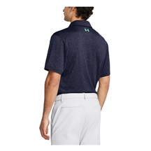 Under Armour Playoff 3.0 Stripe Herren Poloshirt, midnight navy/vapor green