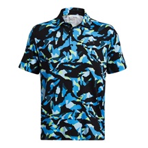 Under Armour Playoff 3.0 Printed Herren Poloshirt, black/capri