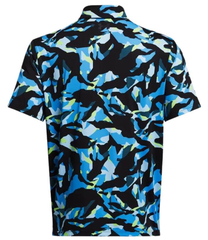 Under Armour Playoff 3.0 Printed Herren Poloshirt, black/capri