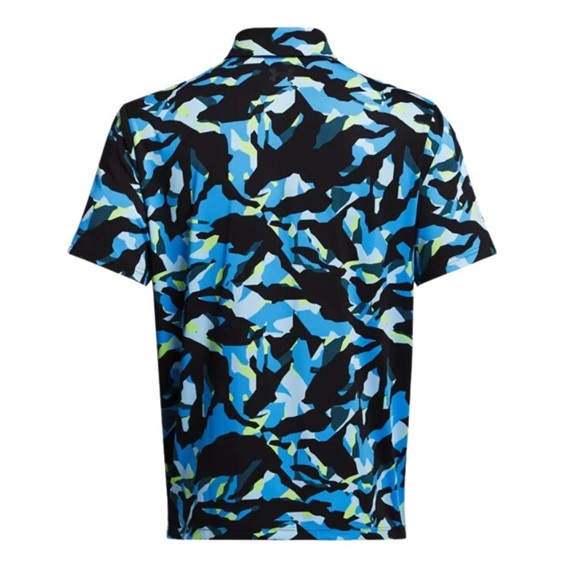 Under Armour Playoff 3.0 Printed Herren Poloshirt, black/capri