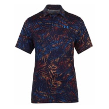 Under Armour Playoff 3.0 Printed Herren Poloshirt, midnight navy/phoenix
