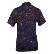Under Armour Playoff 3.0 Printed Herren Poloshirt, midnight navy/phoenix