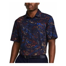 Under Armour Playoff 3.0 Printed Herren Poloshirt, midnight navy/phoenix