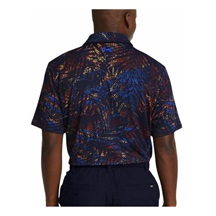 Under Armour Playoff 3.0 Printed Herren Poloshirt, midnight navy/phoenix