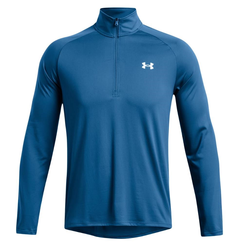 Under Armour Tech 2.0 1/2 Zip Herren Poloshirt, blau