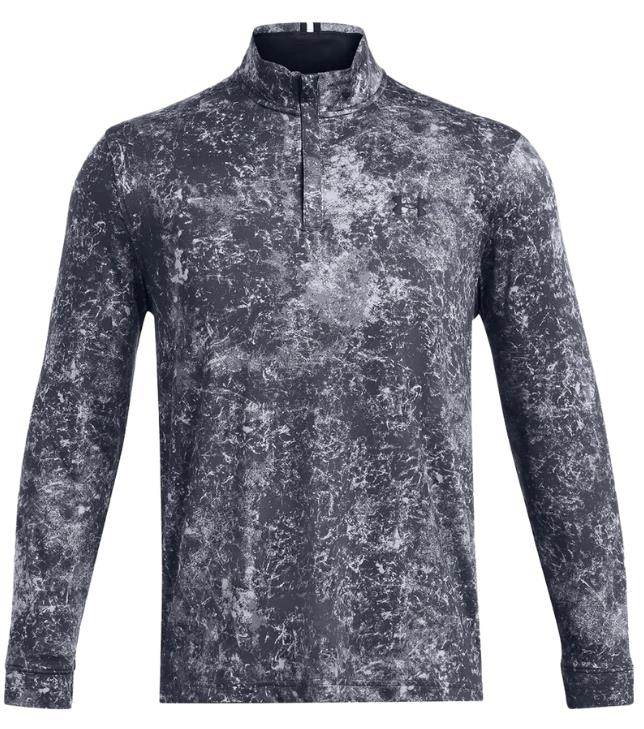 Under Armour Playoff Printed 1/4 Zip Herren Sweatshirt, downpour gray/midnight navy
