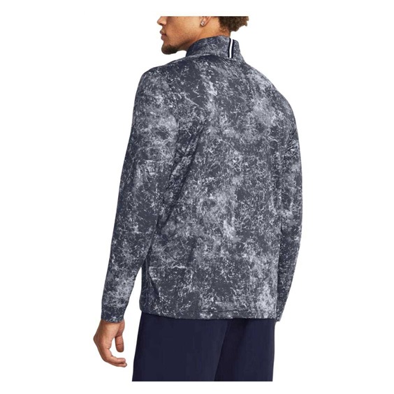 Under Armour Playoff Printed 1/4 Zip Herren Sweatshirt, downpour gray/midnight navy