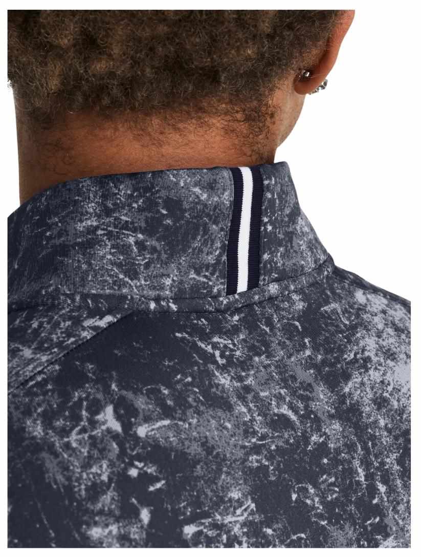 Under Armour Playoff Printed 1/4 Zip Herren Sweatshirt, downpour gray/midnight navy