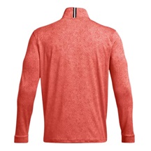 Under Armour Playoff Printed 1/4 Zip Herren Sweatshirt, coho/red solstice/black