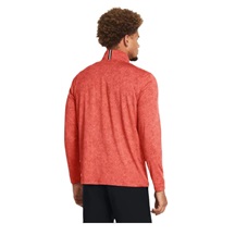 Under Armour Playoff Printed 1/4 Zip Herren Sweatshirt, coho/red solstice/black