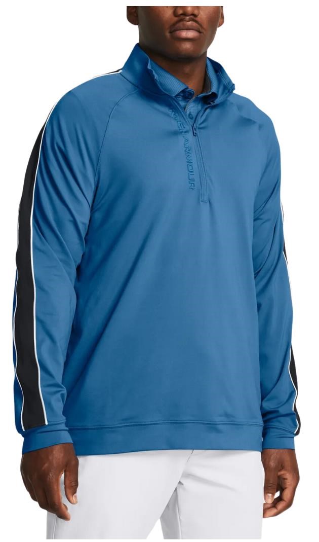 Under Armour Storm Midlayer 1/2 Zip Herren Sweatshirt, photon blue/midnight navy/white