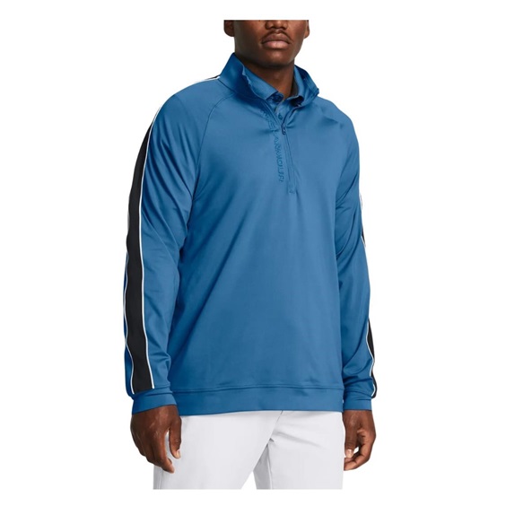 Under Armour Storm Midlayer 1/2 Zip Herren Sweatshirt, photon blue/midnight navy/white