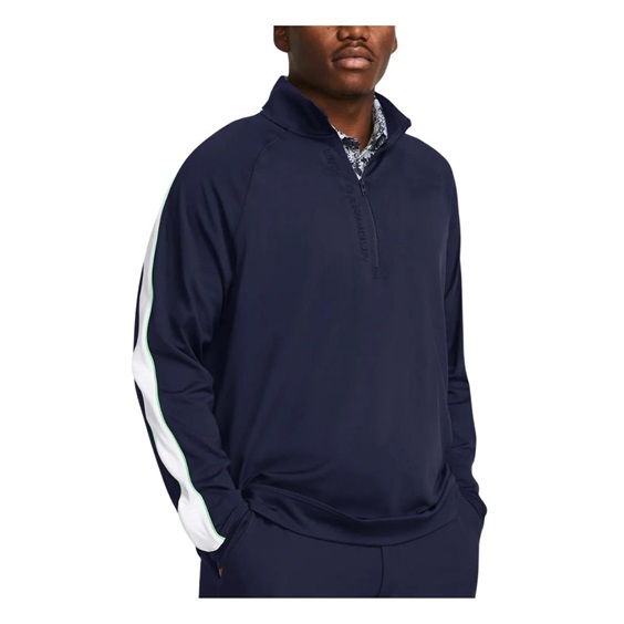Under Armour Storm Midlayer 1/2 Zip Herren Sweatshirt, midnight navy/matrix green/white