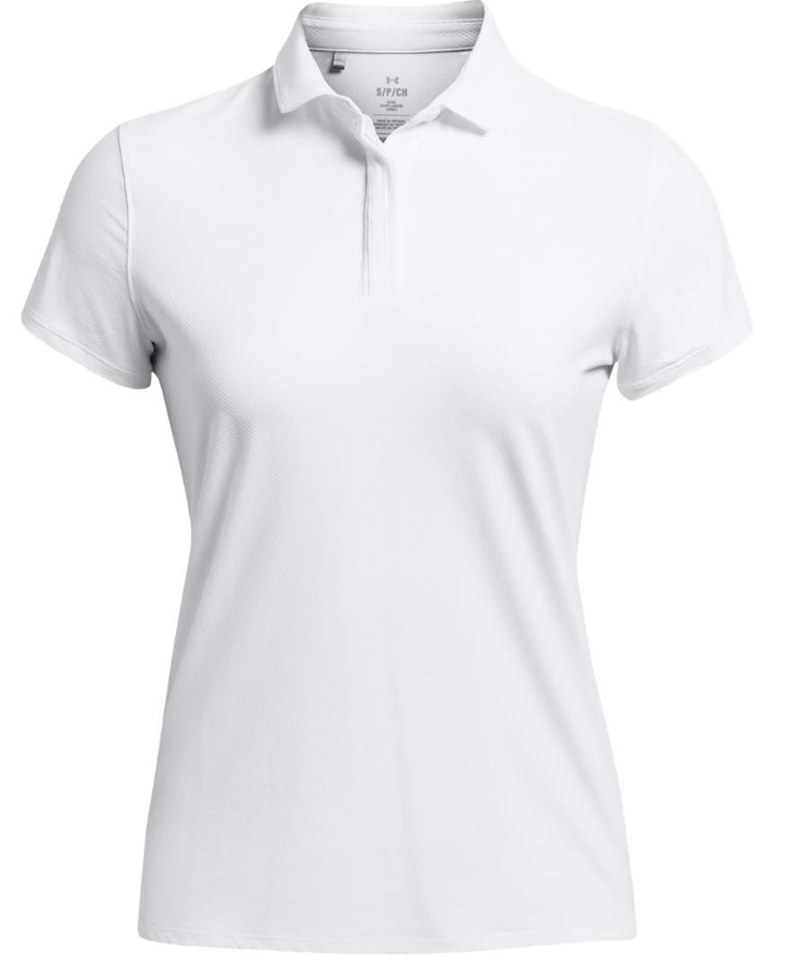 Under Armour Iso-Chill Damen Poloshirt, weiss/dunkelblau