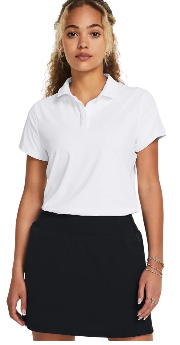 Under Armour Iso-Chill Damen Poloshirt, weiss/dunkelblau