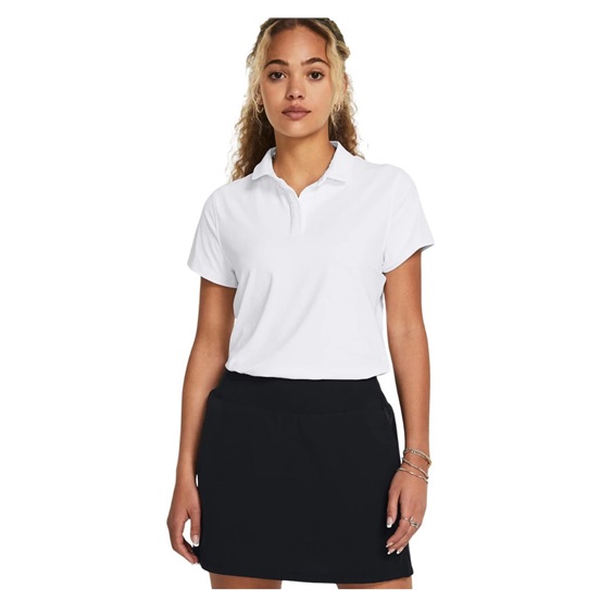 Under Armour Iso-Chill Damen Poloshirt, weiss/dunkelblau
