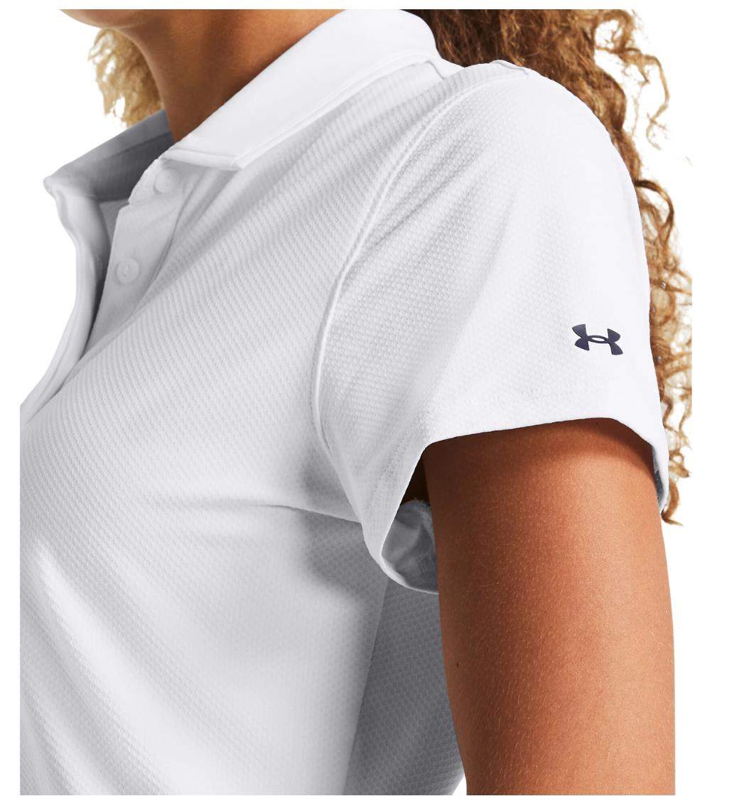 Under Armour Iso-Chill Damen Poloshirt, weiss/dunkelblau