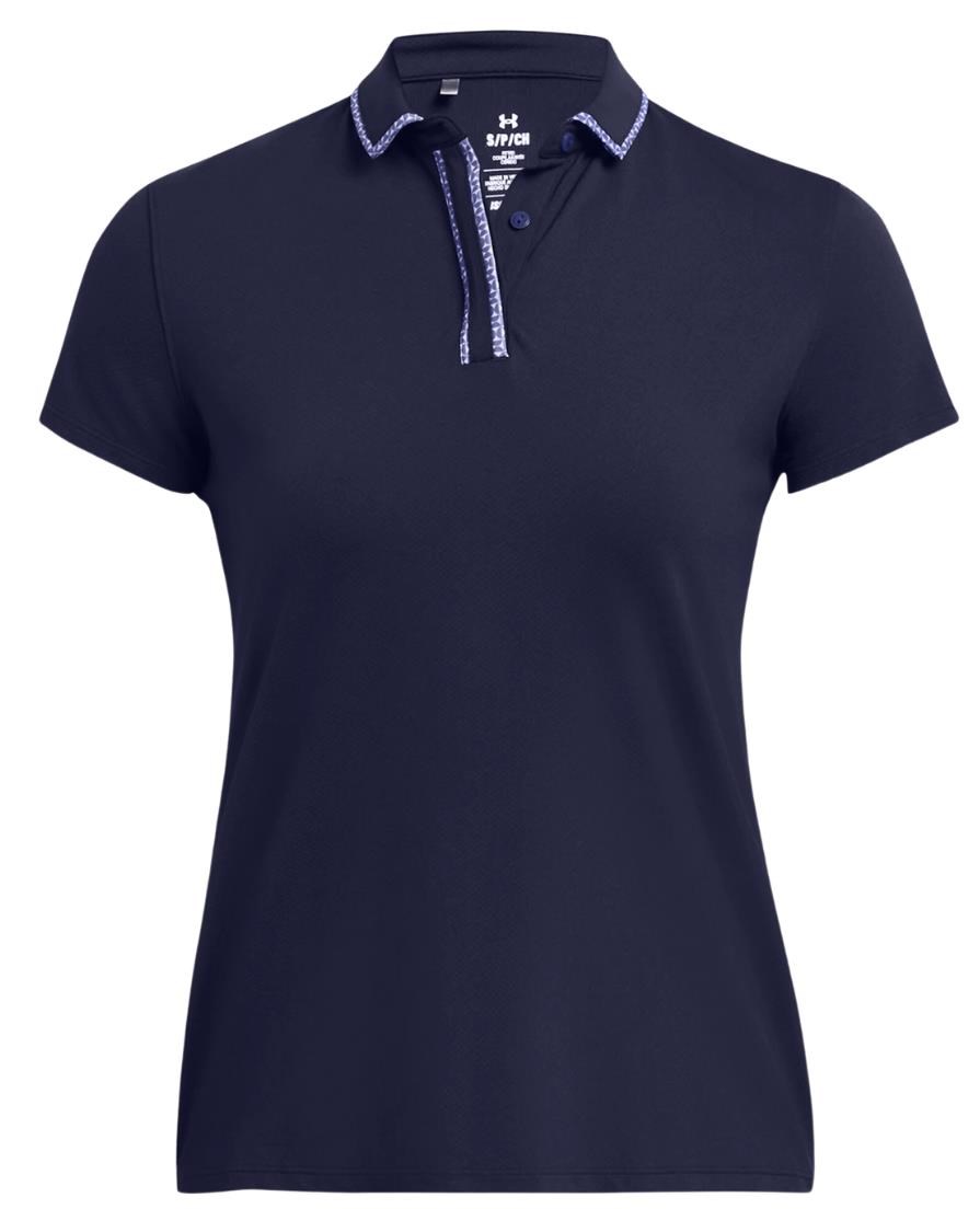 Under Armour Iso-Chill Damen Poloshirt, dunkelblau/weiss