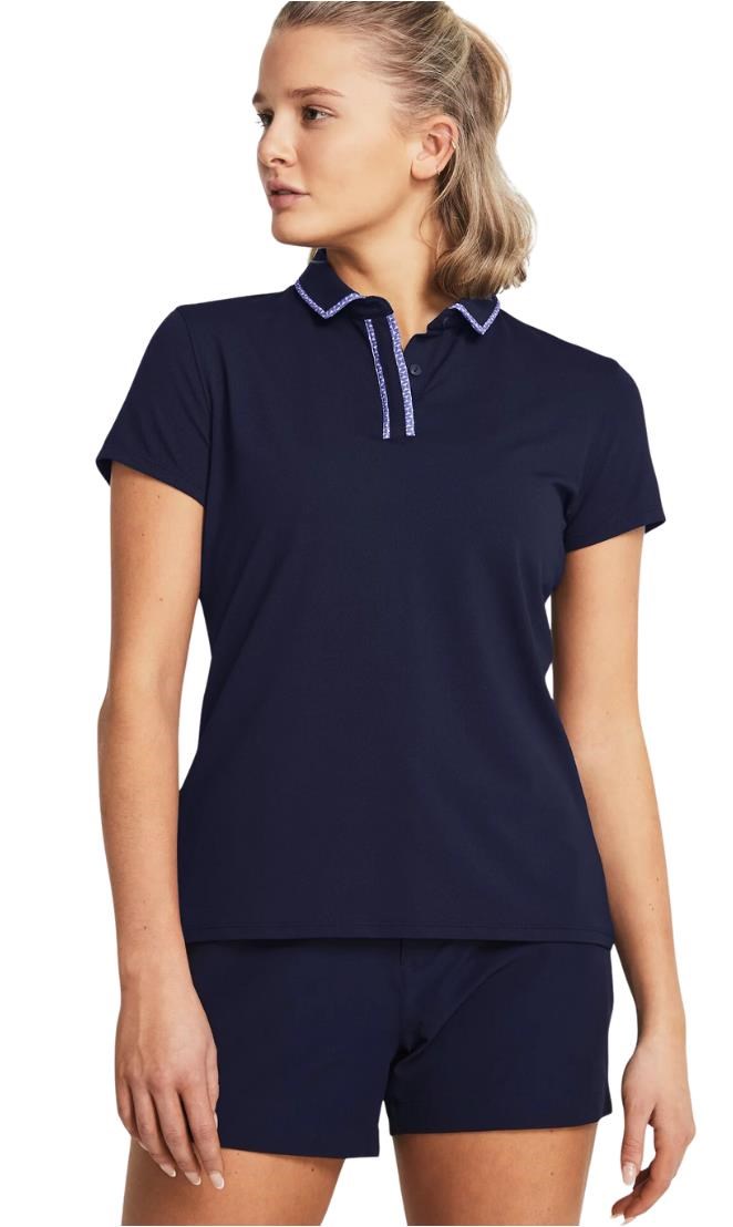 Under Armour Iso-Chill Damen Poloshirt, dunkelblau/weiss
