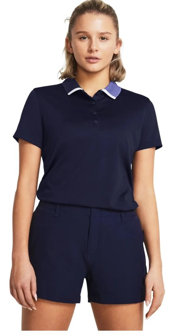 Under Armour Playoff Pitch Damen Poloshirt, midnight navy/starlight