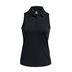 Under Armour Playoff Sleeveless Damen Poloshirt, schwarz/grau