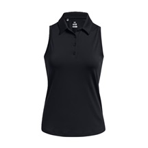Under Armour Playoff Sleeveless Damen Poloshirt, schwarz/grau