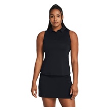 Under Armour Playoff Sleeveless Damen Poloshirt, schwarz/grau