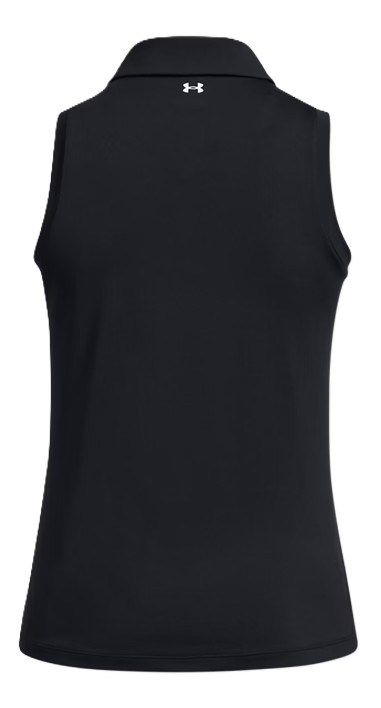Under Armour Playoff Sleeveless Damen Poloshirt, schwarz/grau