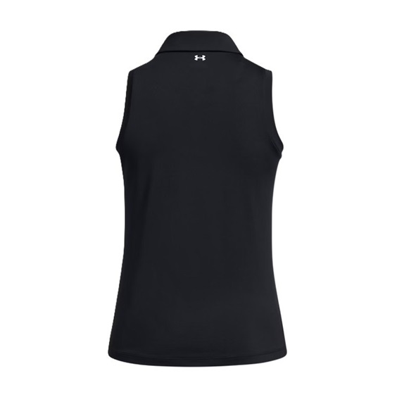 Under Armour Playoff Sleeveless Damen Poloshirt, schwarz/grau