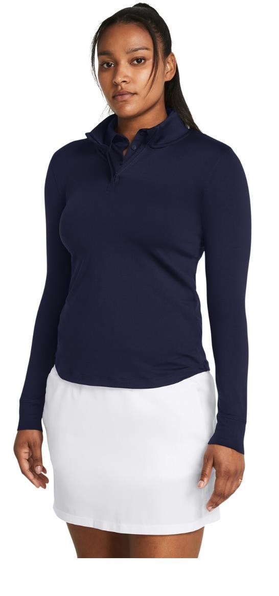 Under Armour Playoff 1/4 Zip Damen Sweatshirt, midnight navy/white