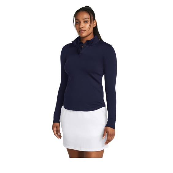 Under Armour Playoff 1/4 Zip Damen Sweatshirt, midnight navy/white
