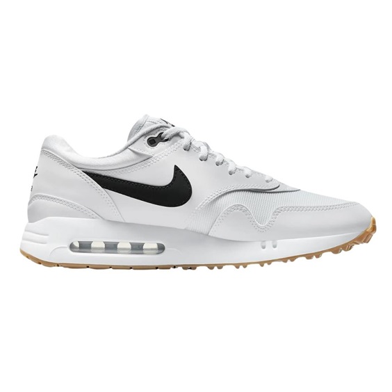 Nike Air Max 1‘86 OG Unisex Golfschuhe, weiss/schwarz