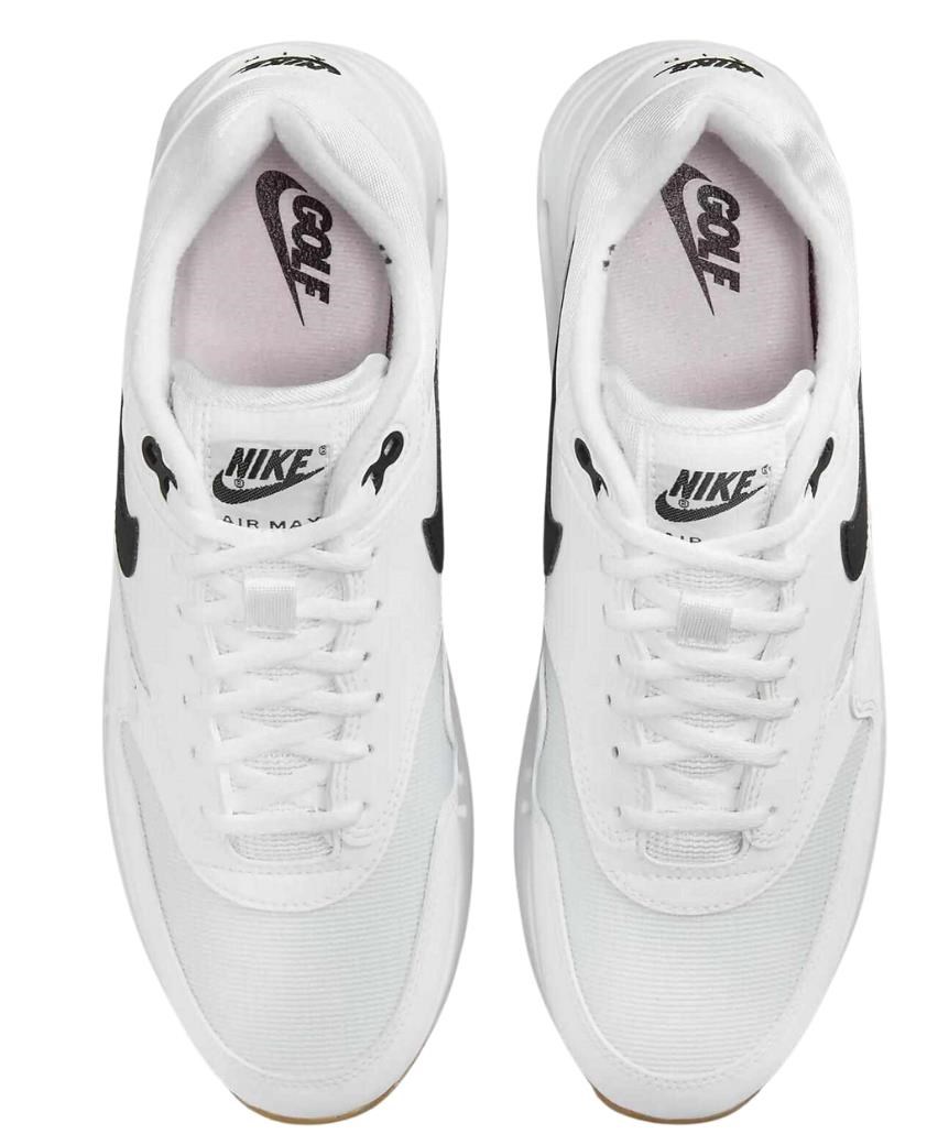 Nike Air Max 1‘86 OG Unisex Golfschuhe, weiss/schwarz