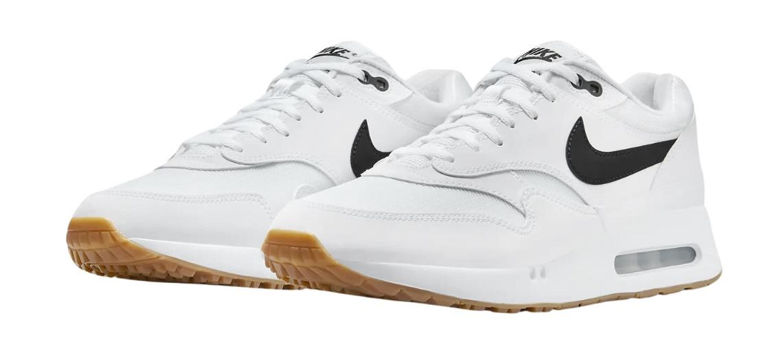 Nike Air Max 1‘86 OG Unisex Golfschuhe, weiss/schwarz