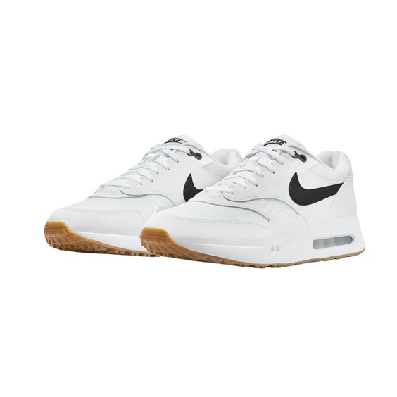 Nike Air Max 1‘86 OG Unisex Golfschuhe, weiss/schwarz