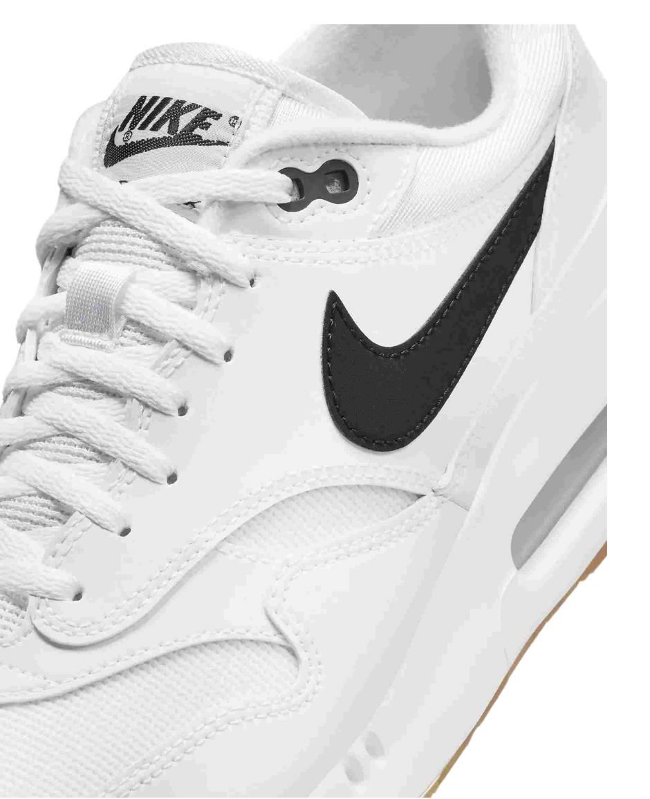 Nike Air Max 1‘86 OG Unisex Golfschuhe, weiss/schwarz