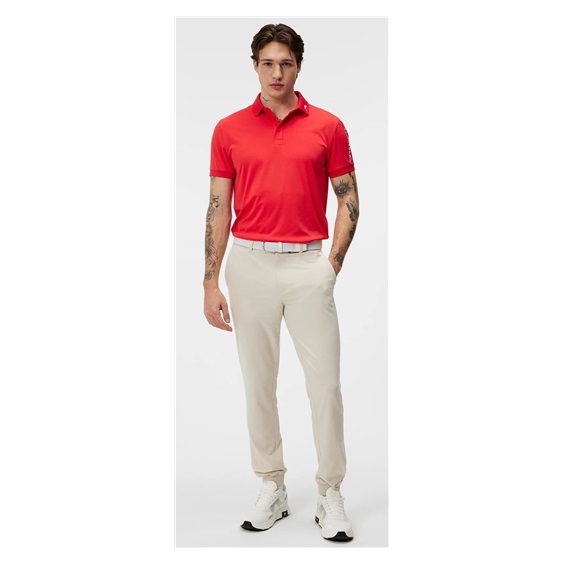 J.Lindeberg Tour Tech Regular Fit Herren Poloshirt, rot