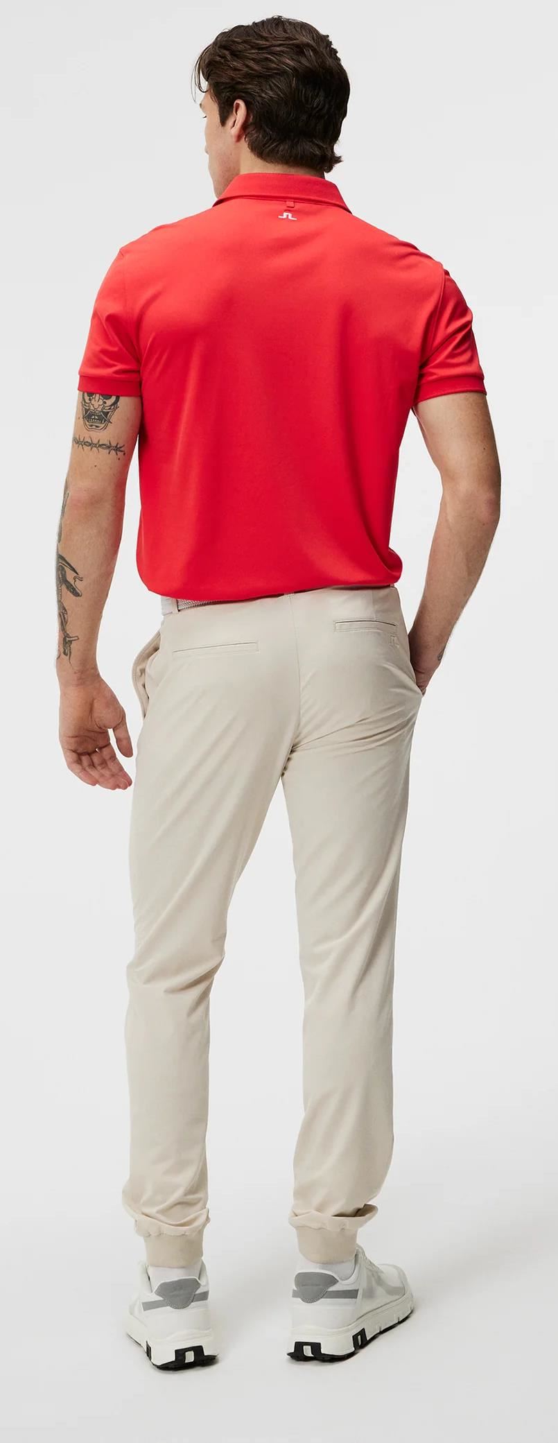 J.Lindeberg Tour Tech Regular Fit Herren Poloshirt, rot