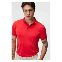 J.Lindeberg Tour Tech Regular Fit Herren Poloshirt, rot
