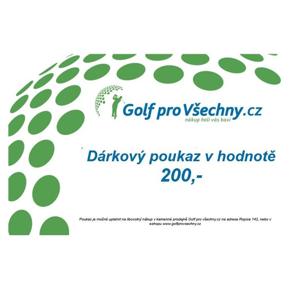 Dárkový poukaz v hodnotě 200,-